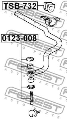 Link/Coupling Rod, stabiliser bar 0123-008 - image 2