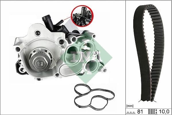 Water Pump & Timing Belt Kit 530 0743 30