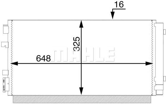 Condenser, air conditioning BEHR AC 44 000S