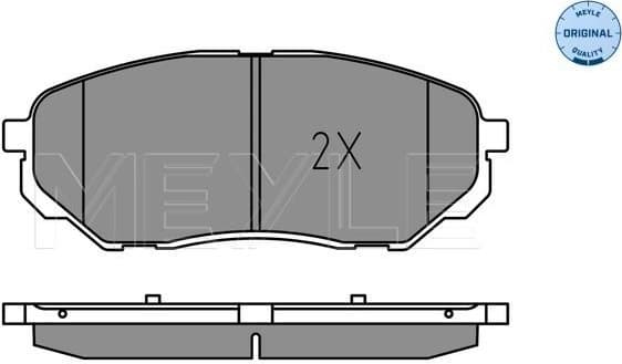 Brake Pad Set, disc brake MEYLE-ORIGINAL: True to OE. 025 223 8017