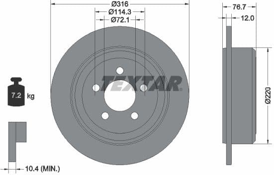 Brake Disc PRO 92202703