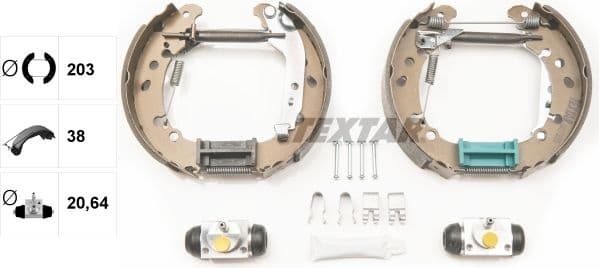 Brake Shoe Set Shoe Kit Pro 84075000