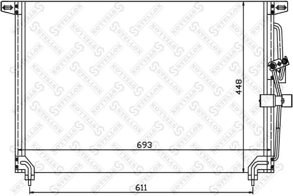 Condenser, air conditioning 10-45048-SX