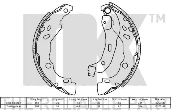 Brake Shoe Set 2739690 - image 2