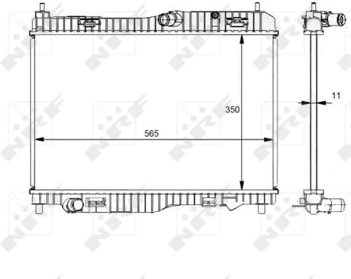 Radiator, engine cooling 59138