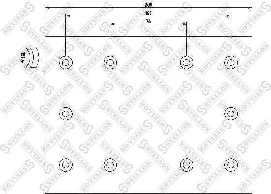 Brake Lining Kit, drum brake 85-01082-SX