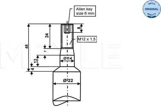 Shock Absorber MEYLE-ORIGINAL: True to OE. 326 624 0008