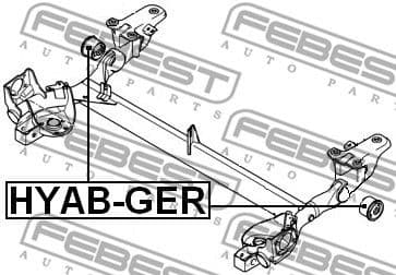 Bushing, axle beam HYAB-GER - image 2