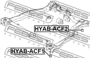 Bushing, axle beam HYAB-ACF2 - image 2
