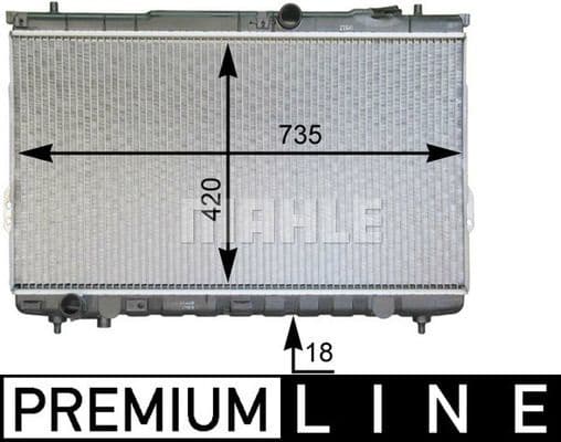 Radiator, engine cooling BEHR *** PREMIUM LINE *** CR 1299 000P
