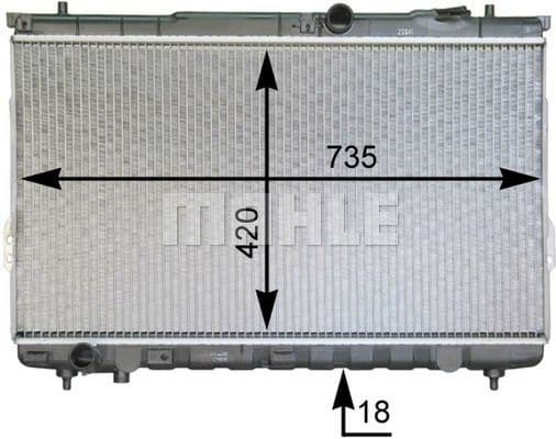 Radiator, engine cooling BEHR *** PREMIUM LINE *** CR 1299 000P - image 2