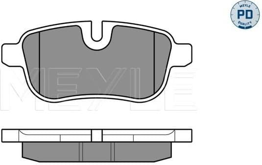 Brake Pad Set, disc brake MEYLE-PD: Advanced performance and design. 025 245 5918/PD - image 2