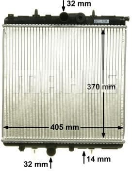 Radiator, engine cooling BEHR CR 527 000S - image 10