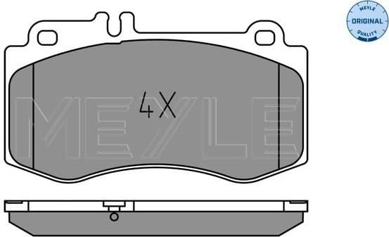 Brake Pad Set, disc brake MEYLE-ORIGINAL: True to OE. 025 249 7618