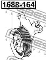 Deflection/Guide Pulley, V-ribbed belt 1688-164 - image 2