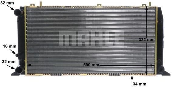 Radiator, engine cooling BEHR CR 403 000S - image 12