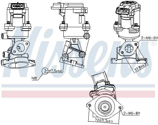 EGR Valve ** FIRST FIT ** 98350 - image 7