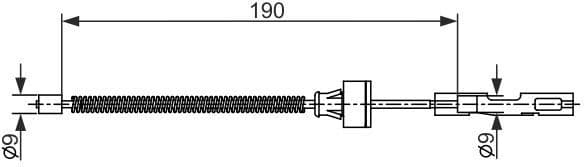 Cable Pull, parking brake 1 987 482 561