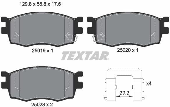 Brake Pad Set, disc brake Q+ 2501901