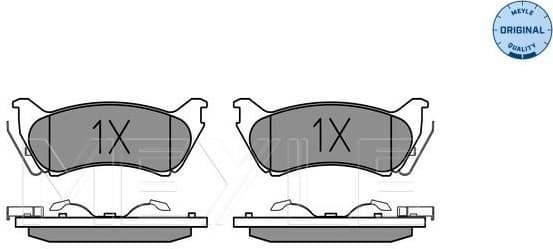 Brake Pad Set, disc brake MEYLE-ORIGINAL: True to OE. 025 231 8917/W