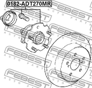 Wheel Hub 0182-ADT270MR - image 2