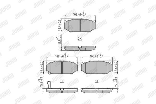 Brake Pad Set, disc brake 573417J