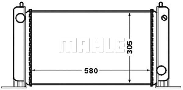 Radiator, engine cooling BEHR CR 1449 000S - image 2