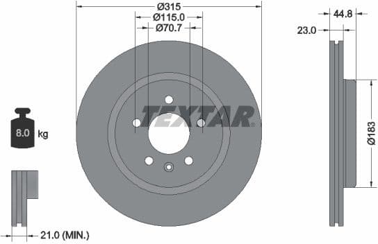 Brake Disc PRO 92305603