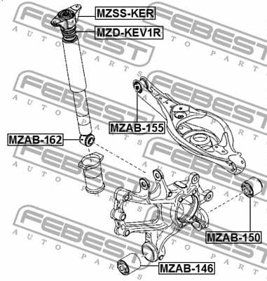Suspension Strut Support Mount MZSS-KER - image 2