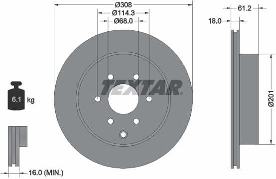 Brake Disc PRO 92296403