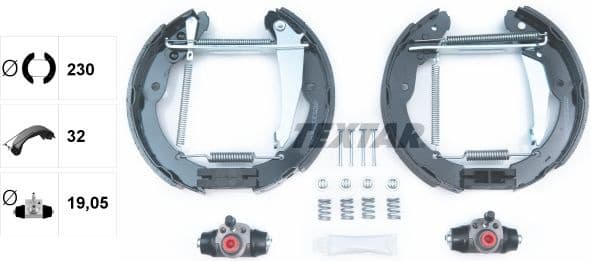 Brake Shoe Set Shoe Kit Pro 84052400