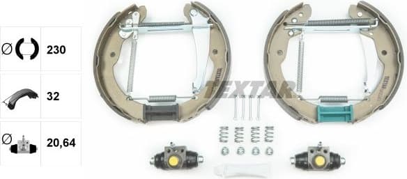 Brake Shoe Set Shoe Kit Pro 84052401