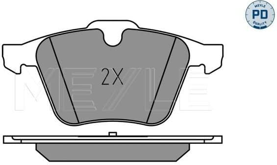 Brake Pad Set, disc brake MEYLE-PD: Advanced performance and design. 025 240 7920/PD - image 2