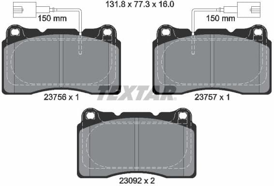 Brake Pad Set, disc brake 2375603