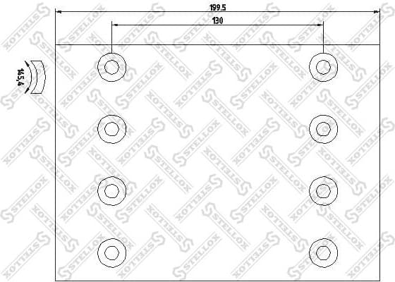 Brake Lining Kit, drum brake 85-01036-SX