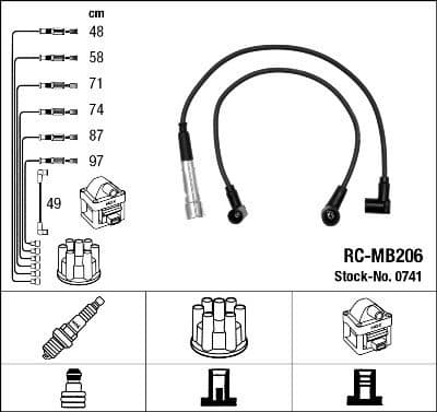 Ignition Cable Kit RC-MB206