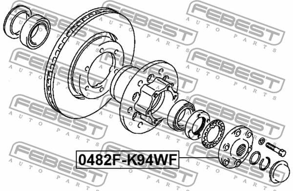 Wheel Hub 0482F-K94WF - image 2
