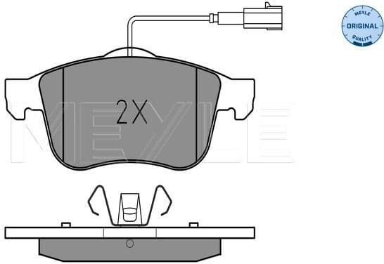 Brake Pad Set, disc brake MEYLE-ORIGINAL: True to OE. 025 243 4019