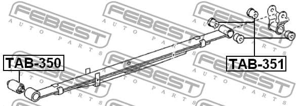 Bushing, leaf spring TAB-350 - image 2