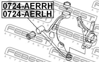 Control/Trailing Arm, wheel suspension 0724-AERLH - image 2