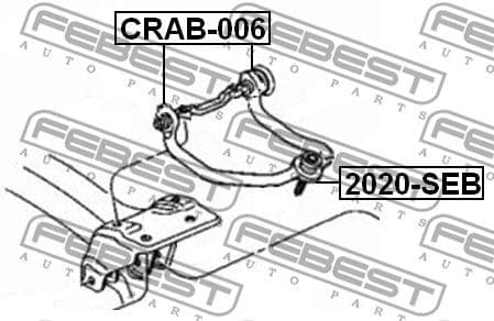 Mounting, control/trailing arm CRAB-006 - image 2
