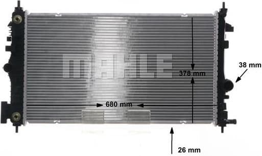 Radiator, engine cooling BEHR CR 1103 000S - image 11