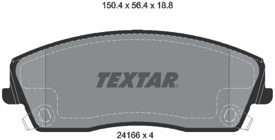 Brake Pad Set, disc brake Q+ 2416601