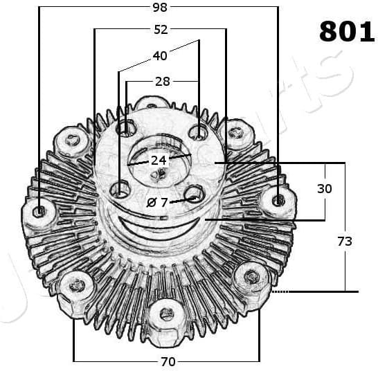 Clutch, radiator fan VC-801 - image 3