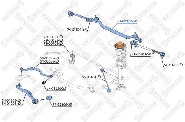 Inner Tie Rod 53-00377-SX - image 2