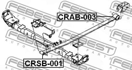 Bushing, leaf spring CRAB-003 - image 2