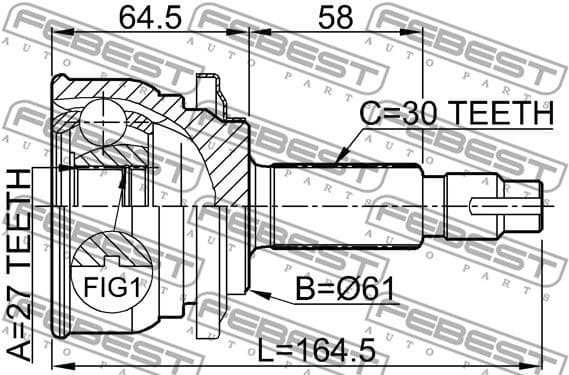 Joint Kit, drive shaft 0110-083 - image 2