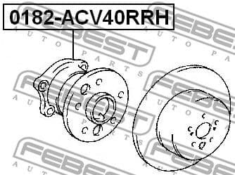 Wheel Hub 0182-ACV40RRH - image 2