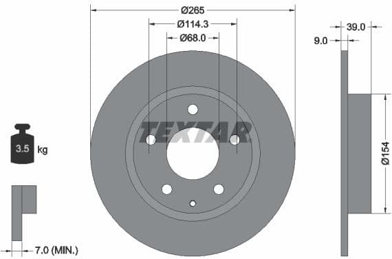 Brake Disc PRO 92267703