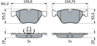 Brake Pad Set, disc brake 0 986 424 620 - image 7